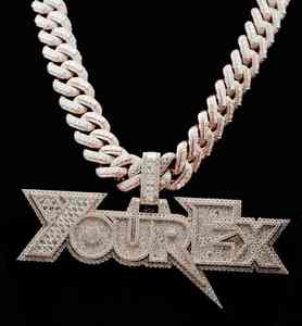 Colgante Hip Hop 'Your Ex' de Moissanita de 20 Quilates con Corte Brillante de Alta Calidad, Chapado en Oro, para Fiestas y Regalos, Plata de Ley 925 - Product Image 2