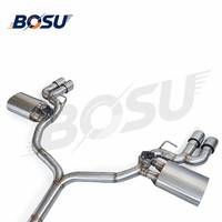 Kit de tuning racing OEM de haute qualité en acier inoxydable SS304 pour tuyau de silencieux arrière Audi A4 A5 2.0T B9 2017-2024