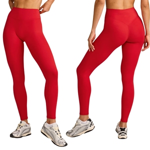 Leggings de yoga para mujer, de cintura media, sin costura frontal, con espalda en V, efecto levantamiento de glúteos, pantalones de gimnasio con sensación de segunda piel para entrenamiento, mallas deportivas. - Product Image 1
