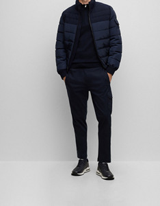 Chaqueta acolchada de concha suave con cremallera transpirable impermeable para hombre de invierno 2025, servicio OEM personalizado, ropa de gimnasio de tela gruesa al por mayor - Product Image 2