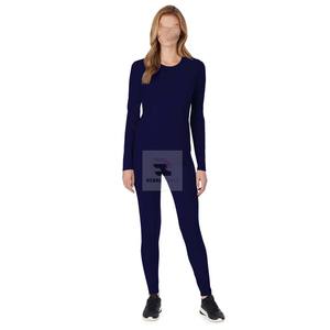 Haut à col ras du cou à manches longues pour femme avec logo personnalisé - Product Image 4