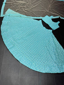 Best Selling Indian Designer Georgette Lehenga Choli Dupatta Beautiful Embroidered Bollywood Party Wear Long Gown for Weddings - Product Image 4