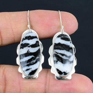 Boucles d'oreilles pendantes bohèmes en argent sterling 925 avec pierre précieuse turquoise buffle pour femmes et filles, vente en gros - Product Image 1