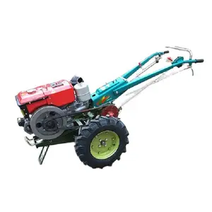 Two wheel walking behind razor-style diesel farm tractor equipment agricultural mini tractores