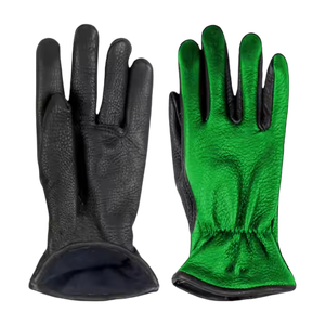 Guantes de trabajo para Conductor de cuero de grano de vaca fuertemente cosidos, resistentes, cómodos, resistentes al calor, reflectantes, protección para brazos y manos - Product Image 5