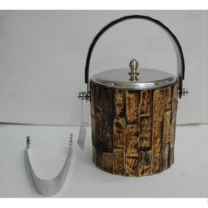 High Quality Stainless Steel Bone Inlay Ice Bucket Customized Food Safe Ice Bucket Metal Ice Tong Bar Tools Bar & Wine Bar Set - Product Image 2