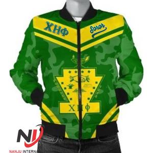 Vente en gros de vêtements de sororité Chi Eta Phi personnalisés veste coupe-vent brodée à corps court accessoires grecs - Product Image 4