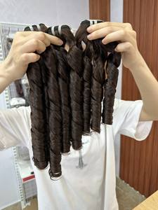 Cheveux vietnamiens crus non traités boucles fumées naturelles vierges vendeurs de cheveux ondulés paquets de cheveux humains vietnamiens vison vierge doux - Product Image 5