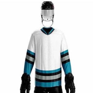 Nouveaux uniformes de hockey sur glace, designs personnalisés, nom de l'équipe, impression par sublimation, maillots de hockey d'entraînement, uniformes pour hommes, respirants - Product Image 2