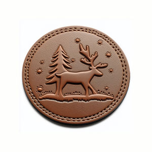 ที่รองแก้วหนัง PU สลักลายนูนปั๊มทองโลโก้แบรนด์กาแฟของขวัญคุณภาพสูง - Product Image 6