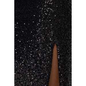 <b>High</b>-<b>Waisted</b> Split Hem <b>Pencil</b> <b>Skirt</b> Floral Embroidered Spandex Plus Size Office Lady Casual Formal <b>Pencil</b> <b>Skirt</b> for Spring - Product Image 4