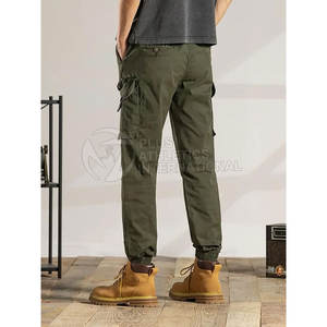 Pantalones de calle de estilo urbano para hombre con cintura elástica y diseño de múltiples bolsillos para hombre, pantalones Cargo de calle - Product Image 4