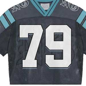 Camiseta Deportiva Retro Personalizada de Secado Rápido con Cuello en V, Estampada, Estilo Oversize, para Hombre, Camiseta de Baloncesto, Fútbol, Malla Transpirable - Product Image 5