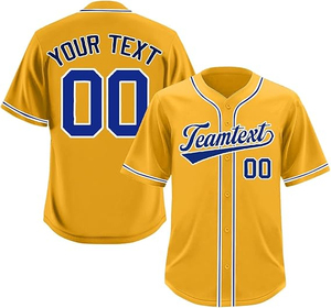 Camiseta de Béisbol Hipster con Logotipo Personalizado para Hombre y Mujer, Uniformes Deportivos Transpirables de Secado Rápido, Camisas con Botones, Transferencia de Calor, 100% Poliéster - Product Image 3