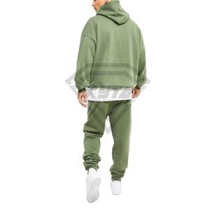 Chándal de lavado ácido para hombre de algodón pesado 100%, patrón sólido de Color personalizado, último estilo ecológico, la mejor calidad para el invierno - Product Image 4