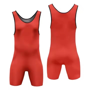 Combinaison d'haltérophilie Singlet de lutte Vêtements de corps grande taille pour hommes Singlets de lutte avec logo personnalisé - Product Image 1