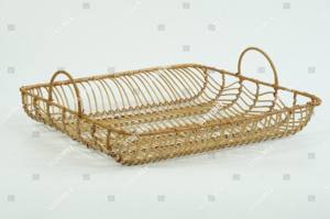 ถาดรับประทานอาหารแบบแฮนด์เมดถาดหวายไม้ไผ่ตกแต่งบ้านผลิตภัณฑ์จัดระเบียบบ้านสำเนียงการตกแต่งบ้าน - Product Image 6