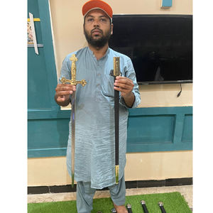 Espada masónica con vaina Colección medieval Juguete Espada espiga completa Acero para papel de fantasía Espada de alta calidad 2025 - Product Image 5