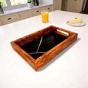 MDF Wooden <b>Enamel</b> Coated Design Serving <b>Tray</b> Hotels & Restaurant Kitchenware Table <b>Tray</b> High Quality - Product Image 1