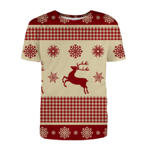 Wholesale Custom Printed Men's <b>Christmas</b> T-<b>Shirt</b> 100% Cotton with Polyester Personalised <b>Christmas</b> Design - Product Image 2