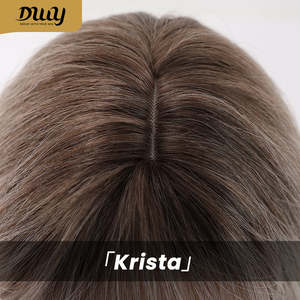 Peluca Sintética sin Pegamento Krista-DWY, Ondas de Agua con Reflejos Coloridos, Encaje Transparente - Product Image 6