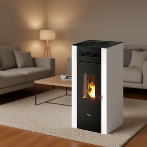 Estufa de Pellets ELANE 9.0 Blanca de 4 Estrellas y 8.5kW, Clase A+ 7022001 - Product Image 3