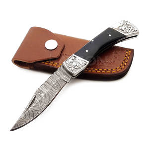 Cuchillo de caza de Damasco de alta calidad para aventuras al aire libre y uso de supervivencia personalizable soporte DIY de grado OEM - Product Image 4