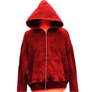 Sudaderas con Capucha y Cremallera de Forro Polar Grueso con Estampado de Dibujos Animados, Corte Ajustado y Corto - Ropa Urbana Unisex para Uso Casual y al Aire Libre - Product Image 2