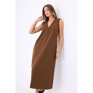 Vestido 7507 en color camel con característica transpirable - Product Image 4