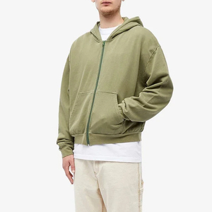 Sudadera personalizada lisa de alta calidad Sudadera con capucha con cremallera unisex en blanco Ropa deportiva Sudaderas con capucha para hombres - Product Image 2