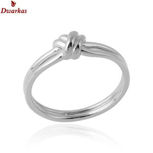 Anillo de Dedo Clásico de Eternidad de Plata de Ley 925 de Diseño, Joyería Única y Sencilla para Bodas, Compromisos y Fiestas para Mujeres - Product Image 1