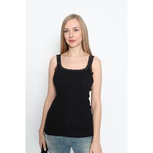 Canotta da donna in pizzo con cinturino sottile 100% cotone