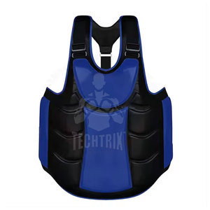 แผ่นป้องกันอกหนังคุณภาพสูงสำหรับฝึกซ้อมมวย ทนทาน น้ำหนักเบา เป็นมิตรกับสิ่งแวดล้อม ปรับแต่งได้ TECHTRIX TX-CG-410 ขายส่ง - Product Image 1