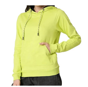 เสื้อสเวตเตอร์สวมศีรษะมีฮู้ดแบบธรรมดาของผู้หญิง,เสื้อสวมศีรษะคอตตอนสตรีทแบบออกแบบโลโก้ได้ตามต้องการ - Product Image 3