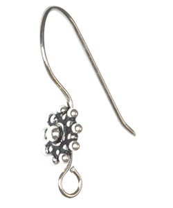 Fil d'oreille ethnique en argent sterling Fil d'oreille en argent sterling pour la fabrication de bijoux Fil d'oreille en argent sterling 925 - Product Image 1