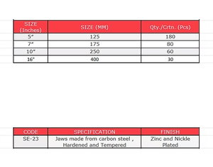 Alicates de agarre de bloqueo de acero robusto de la mejor calidad hechos en la India con mango utilizado en industrias para cortar materiales duros - Product Image 3