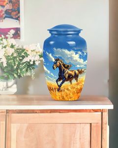 Urna Funeraria de Aluminio Heaven Bound para Etiquetado Privado, que Representa el Viaje Más Allá con una Belleza Espiritual Pacífica - Product Image 4