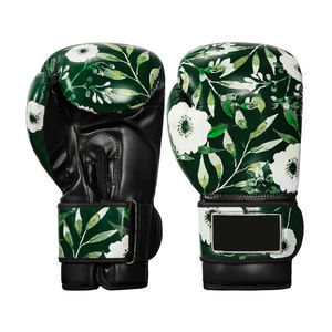 Meilleure vente de gants de boxe imprimés pour hommes personnalisés OEM gants d'entraînement en cuir véritable directement fabriqués pour la boxe d'arts martiaux - Product Image 1