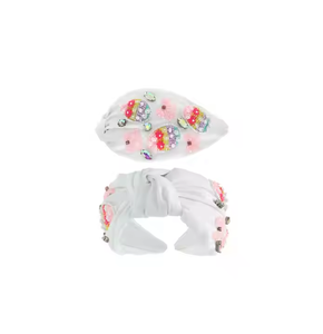 Knotted Pretty Embroidered <b>Headband</b> Handmade Hairband for Women at Wholesale Price From Best Indian Exporter Top Quality - Product Image 1