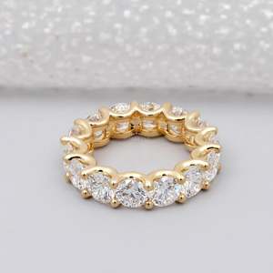 Anillo de Eternidad con Diamantes Cultivados en Laboratorio, Certificados por IGI, 10.70TCW, Corte Brillante D-E-F VVS-VS, Anillo de Boda - Product Image 2