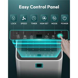 Deumidificatore automatico delle pinte di 0.528 di drenaggio manuale con tubo di scarico 2000 Sq. Capacità di Ft per le grandi stanze & i seminterrati per le camere da letto RV - Product Image 5