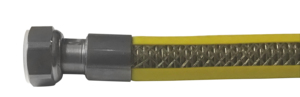 Tubo Flessibile per Gas Rivestito in PVC, Attacco 1/2 M X 1/2 F Cm. 100 - Product Image 1