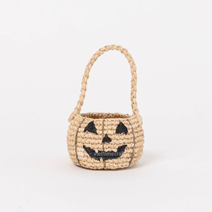 Halloween Vintage Woven <b>Basket</b> Collection Eco-Friendly Wicker Jack-o'-lantern Ghost Trick-or-Treat Pails Kitchen <b>Wardrobe</b> - Product Image 2