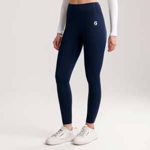 Leggings Swift Pulse Navy, coupe slim, pantalon de yoga, effet push-up, extensible, tricoté en Spandex et Nylon, taille 3XL, motif strass, logo à la taille - Product Image 3