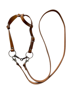Brida Profesional para Caballo, Cabezada Acolchada de Cuero Suave, Correa de Nariz Ajustable, Hebillas Resistentes, Equipo de Equitación para Uso Diario - Product Image 1