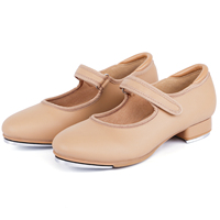 Zapatos de claqué de piel sintética con suela de PU, transpirables, con tiras fáciles de poner y tablero de sonido, para hombre y mujer, venta al por mayor en EE. UU.