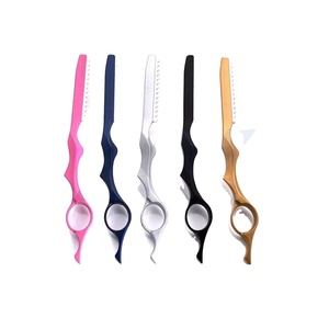 Top Selling Professional Salon Use Stainless Steel Hairdressing Razors for <b>Men</b> with Custom Logo Options Premium Thinning Razors - Product Image 1