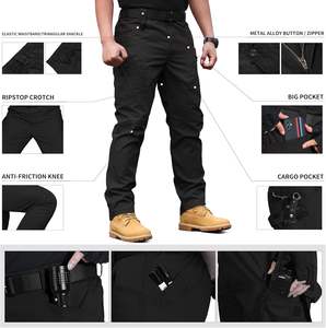 Pantalon cargo léger personnalisé 100% polyester pour hommes, détection des aiguilles, imperméable, vêtements de travail tactiques, agents de sécurité, toutes saisons - Product Image 6