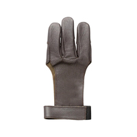 Nouveaux gants de tir à l'arc en cuir à prix abordable, haute qualité, demi-doigts, séchage rapide, coupe-vent, antidérapants, respirants, pour usage extérieur FIT CHAMP