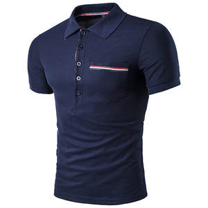 Polo de manga corta para hombre, de secado rápido y transpirable, antiarrugas, estilo caliente bordado para camiseta Polo - Product Image 4